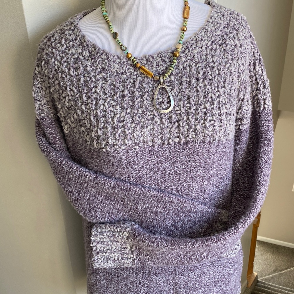Chunky Knit Pullover Sweater~ Light Purple ~ So pretty! ~ Size Small